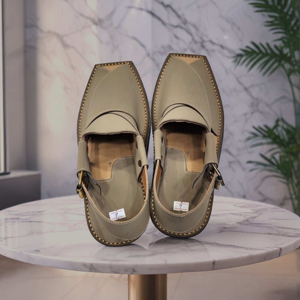 Smart Kaptan Peshawari Chappal(grey color