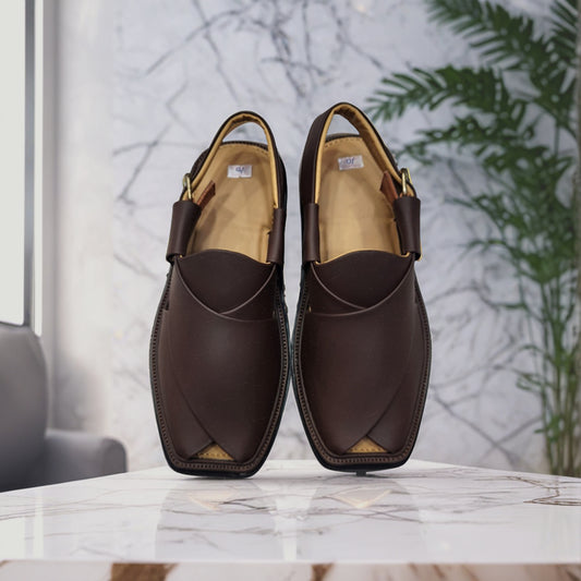 Smart Zalmi Peshawari Chappal (Chocolate Colour)