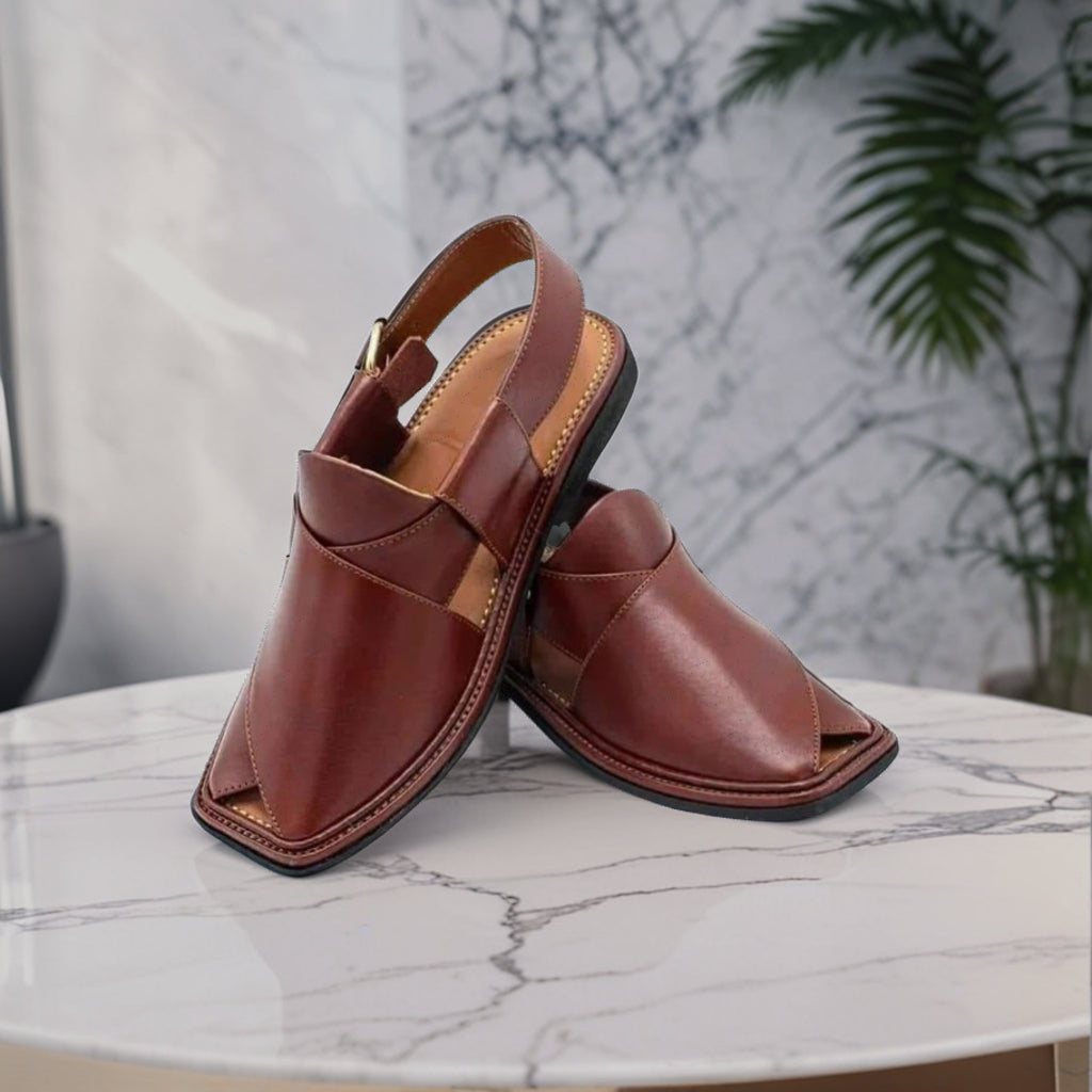 Premium Quality Leather Handmade Peshawari Chappal