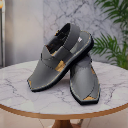 Smart Kaptan Peshawari Chappal(grey color